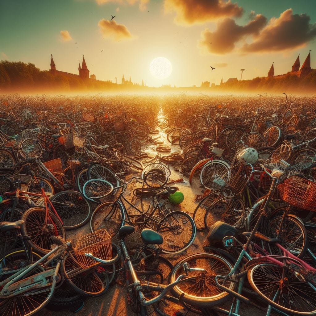 O cemitério de bicicletas